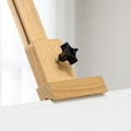 Miniatyrbillede 9 af 10: Rootz Bøgetræ staffeli - Justerbar højde - Malers staffeli - Stativ til bryllupsskilte - Stabilt stativdesign - 65 cm x 110 cm x 180-235 cm
