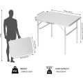 Miniatyrbillede 3 af 8: Rootz Ultimate Folding Camping Bordsæt - Justerbart picnicbord - Bærbart spisebord - Letvægtsdesign - Nem at bære - Ingen montering nødvendig - 55 cm
