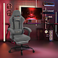 Miniatyrbillede 2 af 9: Rootz Massage Gaming Stol - Kontorstol med lændestøtte - Ergonomisk computerstol - Justerbar nakkestøtte - 64cm x 119,5-127cm x 54cm