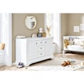 Pikkukuva 4 / 4: Rootz Emilia Extra Wide Changing Unit - Baby Dresser - Taimitarhakaappi - Monipuolinen varastointi - 150 cm x 78 cm x 101cm