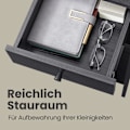 Miniatyrbillede 5 af 6: Rootz Bedside Bord - Side Bord - Skuffe & Rum - Rumbesparende design - 35,1 cm x 35,1 cm x 70,1 cm