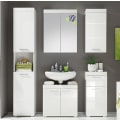 Miniatyrbillede 6 af 11: Rootz Badeværelsesskab - Højglans - 37 x 79 x 31cm White High gloss