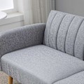 Pikkukuva 7 / 11: Rootz 2 -paikkainen sohvavuode - Sleeper -sohva - vaihtovelkakirjalainan sohva - Pellavamainen polyesteri - Säädettävä mukavuus - 173x75x73 cm - harma