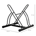 Miniatyrbillede 3 af 11: Rootz Universal Cykelstativ - Sort - Metal - 23,62 cm x 21,25 cm x 22,44 cm