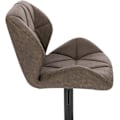 Miniatyrbillede 7 af 10: Rootz Barstolssæt - Bordskamler - Justerbare barstole - Ergonomisk design - Slidstærkt kunstlæder - Stabil metalbund - 94cm-116cm x 50cm x 40cm