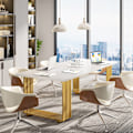 Miniatyrbillede 2 af 7: Rootz Elegant Kontorbord - Executive Bord - Studiebord - Rummeligt og robust - 180 cm Bredde x 79 cm Dybde x 78 cm Højde