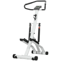 Pikkukuva 1 / 5: Rootz Treadle Machine - Stepper 12 vastustasolla - LCD-näyttö - 2 pyörää - valkoinen + musta - 80 cm x 61 cm x 134 cm