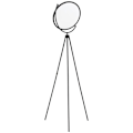 Miniatyrbillede 1 af 6: Rootz gulvlampe - LED gulvlampe - 350 graders gulvlampe - Industriel gulvlampe - ABS - Sort - 60 x 60 x 163 cm