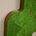 Miniatyrbillede 4 af 6: Rootz Sæt med 2 kradsestolper - Cactus Design Til Vægmontering - Ridseplade - Spånplade - Eg + Hvid + Grøn - 30 cm x 60 cm