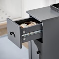 Miniatyrbillede 5 af 9: Rootz Narrow Gap Storage Trolley - Pladsbesparende vogn - Slank rullende organisering - MDF-materiale - 20 cm x 70 cm x 65 cm