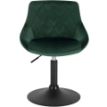 Pikkukuva 4 / 7: Rootz Velvet baarijakkara - Metallinen työtuoli - Säädettävä kääntyvä jakkara - Mukava, tukeva, helppo puhdistaa - 47 cm x 37 cm x 66-82 cm