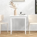 Miniatyrbillede 7 af 10: Rootz Køkkenbord - Spisebord - Firkantet bord - Moderne Design - Massivt fyrretræ - 75cm x 75cm x 76cm - Hvid