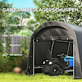Miniatyrbillede 4 af 10: Rootz Garden Storage Telt - Værktøjstelt - Installerbar garage - UV -resistent - 300L x 450b x 230h cm - Grå