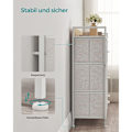 Miniatyrbillede 9 af 9: Rootz White Oak kommode - Soveværelsesorganisering - Opbevaringsskuffer - Spånplade - 28,5 cm x 98 cm x 85 cm
