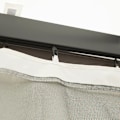 Miniatyrbillede 4 af 9: Rootz Erstatningspavillonet - Meshgardin - Havepavillonfluenet - Gardin med lynlåse - Polyester - Sort - 352cm x 207cm