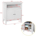 Miniatyrbillede 6 af 7: Rootz White Badeværelsesopbevaring - Skab Opbevaring Skab Badeværelseshylde - B69 x D33 x H80cm