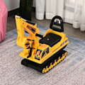 Miniatyrbillede 6 af 6: Rootz Ride-on Car - Børne Ride-on - Baby børne gravemaskine - Børne bil med gravemaskine - Sort + Gul - 78x24x58,5cm