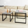 Miniatyrbillede 2 af 7: Rootz Nesting Tables - Sæt med 2 Sofabord Side - End Bord