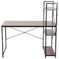 Pikkukuva 8 / 10: Rootz Computer Workstation - Computer Table - Work Table - Office Table - Desk With Shelf - Black - 120x64x121cm
