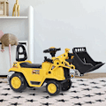 Miniatyrbillede 2 af 9: Rootz 3-i-1 Trettraktor - Ride-On Bulldozer Digger Tractor - Trækvogn - Legelastbil - PP Plast - Gul - 80 cm x 26,5 cm x 39 cm