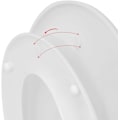 Miniatyrbillede 4 af 7: Rootz Premium toiletsæde med integreret barnesæde - Familie toiletsæde - Træningssæde til småbørn - Soft-Close-mekanisme - Nem rengøring - Hurtig inst