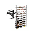 Miniatyrbild 5 av 8: Rootz justerbart skoställ - Skoorganisator - Platssparande - Enkel montering - Metallrör - 92cm x 30cm x 194cm
