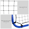 Pikkukuva 6 / 11: Rootz Football Rebounder Net - Kickback Goal Rebound Wall Net - Rebound On Both Sides - Adjustable - Steel - Blue - 100 x 95 x 90 cm