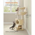Pikkukuva 7 / 7: Rootz Cat Tree Tower - Kissakiipeilijä - Raaputustolppa - Lastulevyrakenne - Pehmopinnoite - Sisalköysi - 50cm x 50cm x 141cm