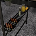 Pikkukuva 5 / 7: Rootz Grill Teltta - BBQ-paviljonki - Grillikatto - Säänkestävä - Maapiikit - Sivutaskut - Teräs-polyesteri - Tummanharmaa - 277 X 149 X 230 cm