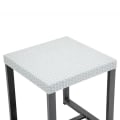 Miniatyrbillede 5 af 7: Rootz Rattan Bistro Sæt - 3-delt Bistro Sæt - Poly Rattan Bistro Sæt - Balkonmøbelsæt - Havemøbelsæt - Med sidebord - Havesæt - Siddesæt - Stål - Sort