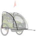 Miniatyrbild 5 av 5: Rootz regnskydd för barncykelvagn - Vattentätt skydd - Barnsäkert skydd - Giftfri polyeten - 76cm x 61cm x 61cm