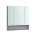 Miniatyrbillede 1 af 7: Rootz Dove Grey Badeværelsesskab - Opbevaringsenhed - Spånplade og glas - Moderne design - 16,5 cm x 70 cm x 75 cm - Nem montering