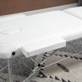 Miniatyrbillede 9 af 10: Rootz Foldemassagebord - Transportabel spaseng - Justerbart terapibord - Højdejusterbart - Robust aluminiumsstel - Komfortabel skumpolstring - 215W x