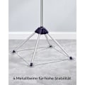 Miniatyrbillede 6 af 7: Rootz bærbart vaskestativ i blå-sølv - Rustfrit stålstativ - Plastfoldbart stativ - Letvægts - Kompakt - Nem montering - 65 cm x 65 cm x 150 cm (Ufold