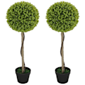 Pikkukuva 1 / 11: Rootzin keinotekoiset eukalyptuspuun sarja 2 - faux -kasvit - koristeelliset puut - helppo hoito - 90 cm