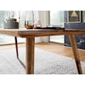 Miniatyrbillede 4 af 7: Rootz spisebord 120 x 60 x 76 cm Sheesham rustikt massivt træ - Design landsted spisebord - Bord til spisestue rektangulært - 4 - 6 personer
