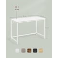 Miniatyrbillede 5 af 6: Rootz Modern Desk - Skrivebord - Studiebord - Spånplade og stål - 60 cm x 120 cm x 76 cm