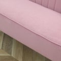 Miniatyrbillede 7 af 9: Rootz Sofa - 2-personers stofsofa - Sofasæde - Lounge Sofa - Pink - 117 X 56,5 X 77 Cm