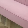 Pikkukuva 7 / 9: Rootz-sohva - 2-istuttava kangassohva - Istuinsohva - Lounge-sohva - Vaaleanpunainen - 117 X 56,5 X 77 cm