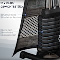 Miniatyrbillede 5 af 11: Rootz Multi -Gym træningscykel - Træningsstation - Vægtbænk - Omfattende træning - 170x104x205cm - Forstærket stål - Sort