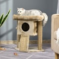 Miniatyrbild 2 av 10: Rootz PawHut Cat Scratching Post - Cat Play Station - Cat Rest Station - Ultimate Play - Kloslipning - Högkvalitativ konstruktion - 40W x 40D x 57H cm