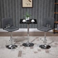 Miniatyrbild 2 av 7: Rootz höjdjusterbart barbord - Pubbord - Cocktailbord - Stabilitet & hållbarhet - 60L x 60W x 69-93H cm