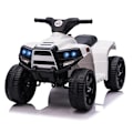 Pikkukuva 6 / 7: Rootz Mini Electric Quad - Lasten sähköiset ATV-rattaat - Sähkömoottoripyörä 2 ajovalolla - Sähköinen mönkijä - Rantaauto - Musta/Valkoinen - 65 x 40