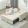 Miniatyrbild 8 av 11: Rootz 2 -i -1 bäddsoffa - Cabriolet Couch - Justerbar ryggstöd - Velvet look - 155 cm x 90 cm x 88,5 cm - perfekt för ultimat komfort