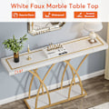 Miniatyrbillede 5 af 7: Rootz Chic Gold Konsolbord - Gangbord - Sofabord - Luksuriøst design -140cm L x 30cm B x 80cm H