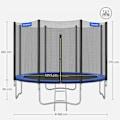 Miniatyrbillede 3 af 8: Rootz Trampolin - Udendørstrampolin - Børnetrampolin - Minitrampolin - Trampolinpark - Hoppetrampolin - Sort/grøn