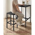 Miniatyrbillede 6 af 7: Rootz Bar Bordsæt - Bistro Bordsæt - Pubbord og stole - Spånplader og stål - 60cm x 60cm x 90cm - 30cm x 40cm x 65cm - 19,1kg