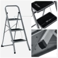 Miniatyrbild 6 av 9: Rootz Step Pall - Step Pall med 3 steg - Fällbar Step Pall - Bärbar Step Pall - Kök Step Pall - Badrum Step Pall - Lätt Step Pall - Grå/svart