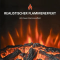 Miniatyrbillede 7 af 8: Rootz El-pejs - Pejs - E-pejs - Flammeeffekt - Termostatisk komfur - Sort - 44,5x32,1x74 cm