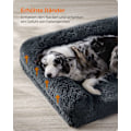 Pikkukuva 3 / 7: Rootz-pehmoinen koiransänky - Tummanharmaa lemmikkimatto - Memory Foam - Ortopedinen tyyny - 106cm x 80cm x 23cm - Kevyt 3,1kg